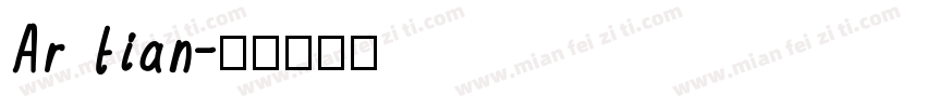 Ar tian字体转换